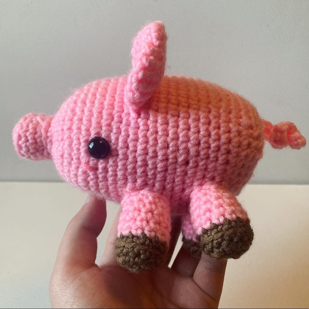 Made to order💖Pig plush handmade crochet - Picture 4 of 10